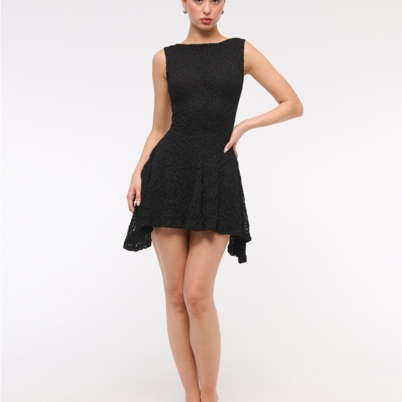 Abercrombie and Fitch Slash Lace Mini Dress NWT Size M (selling online) whimsy - Picture 1 of 5